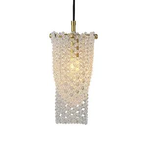 Luxury Hanging Lamp with Crystal Hand-Woven Chain Chandelier Nordic Modern Lighting Luxury Design Illumination Dining Room