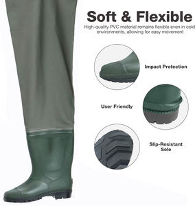 Cuissardes de <span class=keywords><strong>pêche</strong></span> imperméables en nylon pour hommes, légères, vente en gros pour le marché européen - Product Image 3