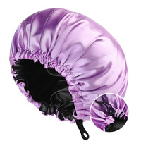Bonnet de nuit en satin avec cordon de serrage réglable, bonnet de protection capillaire en satin de qualité supérieure pour la nuit