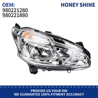Ensemble de phares avant OE 980221880 980221280 pour Peugeot 208 Citroën, remplacement de phare halogène gauche et droit