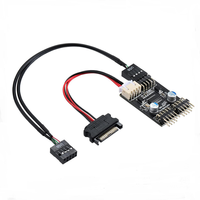 Kabel Adaptor Motherboard USB 3.0 20pin ke USB 2.0 9pin Bersertifikasi CE Populer