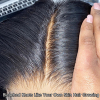 Peluca de pelo frontal de encaje indio crudo 13x4, pelucas frontales de encaje completo sin pegamento para mujeres negras, peluca frontal de encaje recto brasileño de 40 pulgadas