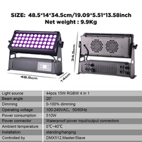 IP65 Pro étanche LED ville couleur lumière 44 pièces 15W Led couleur ville lavage lumière LED stroboscope pour événement extérieur DJ Concert scène lumière