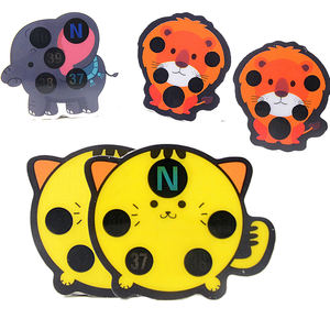 Thermomètre <span class=keywords><strong>frontal</strong></span> pour la fièvre, autocollants <span class=keywords><strong>de</strong></span> dessin animé, <span class=keywords><strong>indicateur</strong></span> <span class=keywords><strong>de</strong></span> température, adhésif - Product Image 1