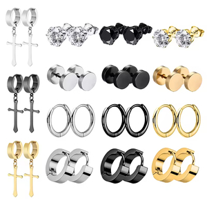 Agent de dropshipping : Nouveauté – Boucles d'oreilles créoles uniques givrées en acier inoxydable pour femme – Collection Mode & Beauté - Product Image 3