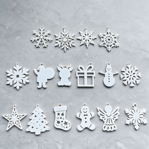 Decoraciones de Árbol de Navidad Impresas en 3D, Personalizables y Coloreables como Modelos Decorativos - Product Image 1