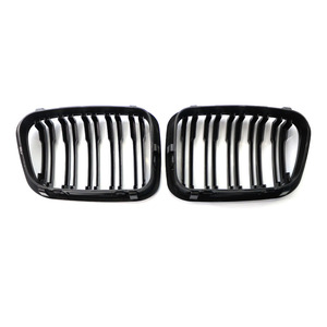 Rejilla de Parachoques Delantero para BMW E46, Negro Brillante, Doble Línea, Plástico ABS, Pieza de Repuesto para Modelo de Cuatro Puertas 1998-2001 - Product Image 3