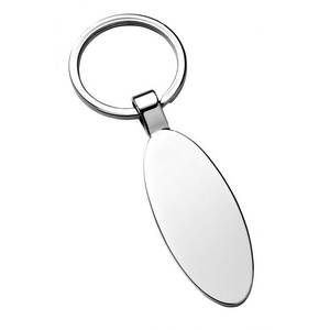 Llavero Metálico Personalizado con Diseño Ovalado, Portamonedas Moderno con Impresión UV y Logotipo Láser, Material de Aleación, Logotipo Personalizado - Product Image 1