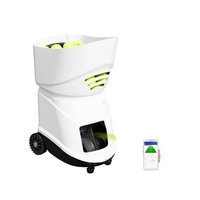 Máquina de Tenis TenniSmash TS-08 ABS Mini con Robot Entrenador Controlado por Aplicación IOS/Android y Enchufe Europeo