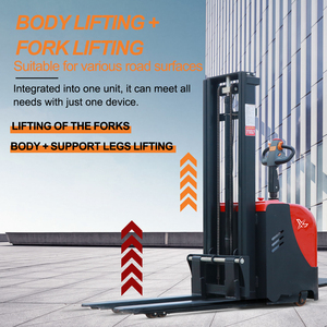 2024 baru pemuat palet angkat sendiri Semi pengangkat beban mandiri Forklift listrik portabel dengan baterai Lithium Stacker pemuatan sendiri - Product Image 2