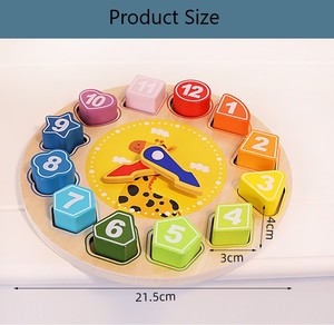 Đồng Hồ Kỹ Thuật Số Bằng Gỗ Khối Xây Dựng Đồng Hồ Báo Thức Học Tập Nhận Thức Hình Dạng Giúp Bé Thiết Lập Quan Điểm Đúng Thời Gian - Product Image 6