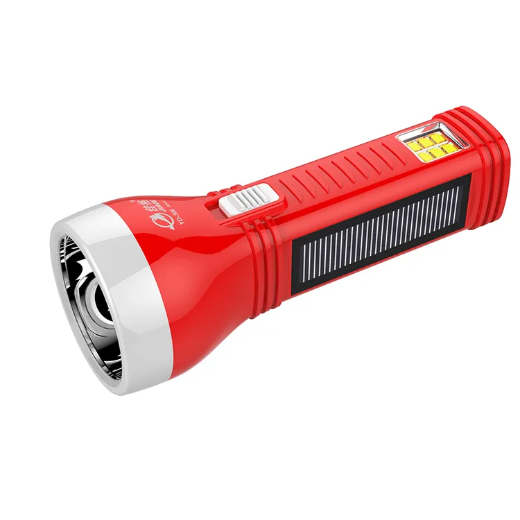 2021 high quality hot selling rechargeable solar flashlight and handle light led torch