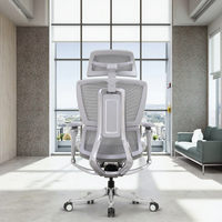 Chaise de bureau en maille de qualité supérieure avec roulettes, chaise de réunion d'équipe, chaise de conférence moderne, ergonomique, pivotante et réglable en aluminium