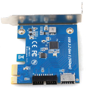 Kartu Ekspansi PCIe1X ke 20pin+Tipe-e untuk Kartu PCIe Combo NEC 3-Port USB 3.2 Gen 1 (5Gbps) - Product Image 3