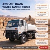 Camion-citerne Dongfeng 4x4 |   Liste de prix des réservoirs d'eau tout-terrain de 8 m³ |   Fabricant de réservoirs E-coat