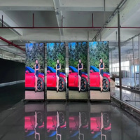 Afficheur LED mobile tout-en-un, écran d'affichage numérique sur pied, P2.5 8K HDR, lisible en plein soleil, garantie 3 ans, hôtel