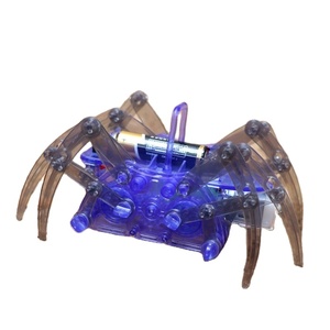 Robot <span class=keywords><strong>Araignée</strong></span> DIY : Kit <span class=keywords><strong>de</strong></span> Production Technologique, Jouet Scientifique Électrique à Roulettes, Matériel d'Assemblage, Boîte Cadeau Colorée - Product Image 1