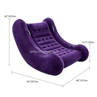 Fauteuil à bascule sensoriel moderne pour enfants, canapé gonflable floqué, balançoire nuage, transat sensoriel avec base incurvée