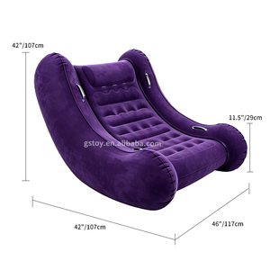 Sillón Mecedor Sensorial Moderno para Niños, Sofá Inflable Acolchado, Silla Mecedora Sensorial con Base Curva - Product Image 5