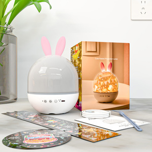 Vita colorata 181 simpatico coniglio proiezione Plug-in rotante cielo stellato caldo dimmerabile camera da letto centrale compleanno natale luce notturna - Product Image 6