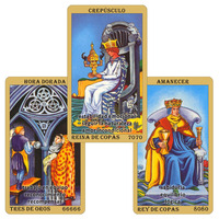 En gros, Jeu de Tarot espagnol ClassicCards, 78 cartes, Jeu de cartes Oracle avec mots-clés et révélation du temps, 12x7cm, en papier écologique