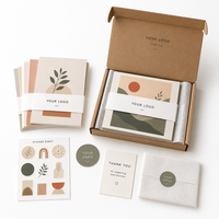 Kit de papeterie personnalisé, carnet de notes personnalisé, autocollant, carte de remerciement, enveloppe, tout en un, cadeau de bienvenue d'entreprise