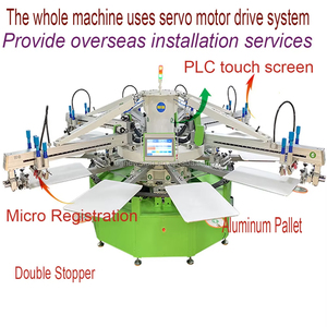 Imprimante à écran à 5 couleurs et 12 stations avec moteur servo avancé et cœur PLC pour l'impression multicolore de t-shirts - Product Image 5