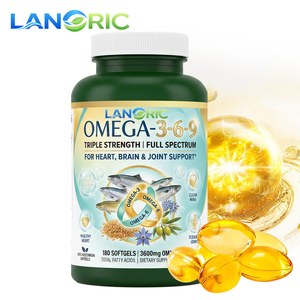 Gélules d'huile de poisson halal OEM, capsules de morue végétaliennes Oméga-<span class=keywords><strong>3</strong></span> 6 9 3600, compléments alimentaires naturels EPA DHA, gélules d'huile de poisson Oméga <span class=keywords><strong>3</strong></span> - Product Image 1