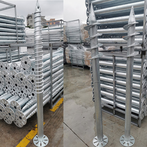 1600-2200mm Long HDG Helical Screw Pile Foundation for Solar Installation Reliable <strong>Mounting</strong> <strong>System</strong> with <strong>Ground</strong> Screw From China - Product Image 4
