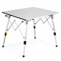 Table pliante moderne en alliage d'aluminium, bureau portable multifonctionnel pour le jardin, le camping et les pique-niques en plein air