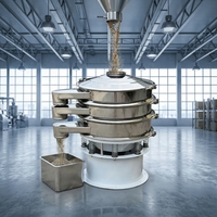 Rotierendes Vibrationssieb für Getreide und Landwirtschaftspulver Kreisförmige Vibrationssiebmaschine Rundes Vibro-Sieb