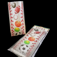 Carton d'emballage flexible et recyclable pour biscuits, noix, nouilles, aliments, avec motifs de dessins animés colorés personnalisés par le fabricant, idéal pour les cadeaux d'anniversaire