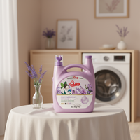 Covy 5kg Liquide Premium 80% Haute Concentration Parfum Lavande Lessive Liquide Puissant Détachant Longue Durée