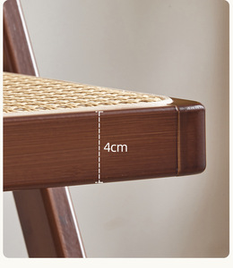 Silla de Comedor Plegable de Bambú de Estilo Nórdico Vintage para Restaurante, Cafetería, Comedor, Hotel, Hogar, <span class=keywords><strong>Villa</strong></span> - Product Image 6