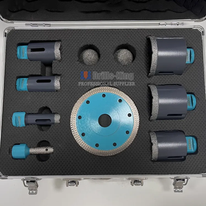 Kit de scie cloche diamantée brasée sous vide populaire de haute qualité ensemble de mèches de forage pour carreaux de porcelaine en céramique et marbre - Product Image 1