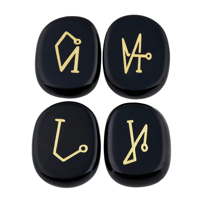 Индия рун рун. Кристалл руна. sticker set witchcraft set blue.