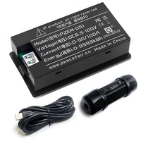 PZEM-051 DC 6.5-100V 50A Voltímetro Digital USB Monofásico, Amperímetro con Pantalla LCD, Medidor de Voltaje/Corriente para Montaje en Panel