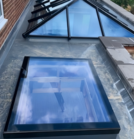 Ventana de Aluminio para Techo, Claraboya de Aluminio para Casas, Ventana Corredera de Vidrio, Arco Doble, Insonorizada, Ventanas para Casa