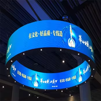 Écran LED intérieur couleur pleine, flexible et incurvé P4, résolution 4K, luminosité 700 cd, garantie 2 ans, étanche, haute performance