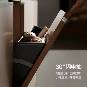 Panier coulissant Higold pour armoire de cuisine, double couche, en alliage d'aluminium, organisateur de vaisselle, solution de rangement de type tiroir - Product Image 4