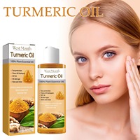 Huile Essentielle Pure de Curcuma West Month, Pressée à Froid, Protection Solaire SPF 50, Éclaircissante, Élimination des Taches Brunes, Éclat Lumineux