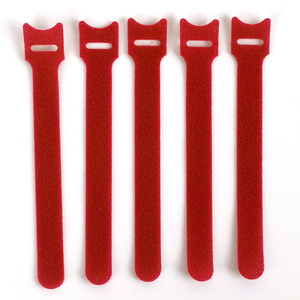 Bán buôn 12x250mm màu đỏ Back-to-Back Nylon móc và vòng lặp quan hệ cáp tổ chức Lưu trữ Dây đai cho văn phòng nhà lớp học Giày - Product Image 5