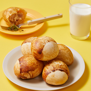 Pain traditionnel coréen aux châtaignes-Farine de riz molle Produits de boulangerie Boîte de petit-déjeuner faite à la main avec saveur de grain sucré et frais - Product Image 5