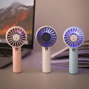 Factory Price Summer Air Cooling Portable Rechargeable Bult-in Battery Table USB Mini Electric Handhand Fan