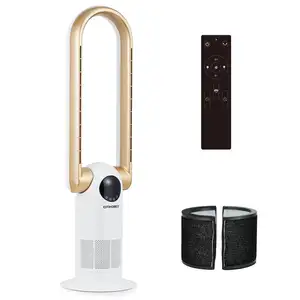 Portable Tower Heater Electric Home and Outdoor Bladeless Plastic Heater with PTC Heating Element heater for Bathroom Use