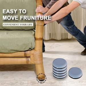 Zelfklevende Ptfe Blauwe Meubelschuifregelaars Voor Zware Stoelen Tafelkast Sofa Been Glijbanen Met Verminder Geluiden En Vloerbescherming - Product Image 4