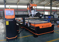 Meilleur prix pour une machine de gravure CNC à 3 axes à un seul brocheur ATC de 9 kW pour le travail du bois avec commande Syntec et table à vide
