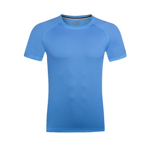 Maglietta sportiva con Logo personalizzato in poliestere 100% Unisex per bambini e adulti con asciugatura del sudore a manica corta per allenamento e magliette da allenamento - Product Image 2