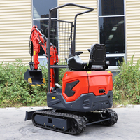 Excavator Mini Crawler Kompak China 1.8 Ton 3.5 Ton Bersertifikasi CE EPA Mesin Hidrolik untuk Pekerjaan Pertanian dan Pekerjaan Tanah