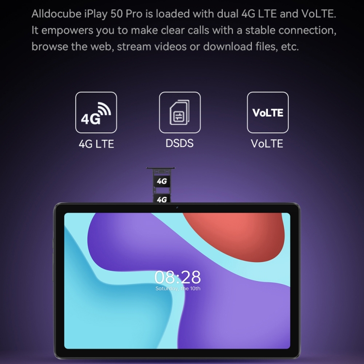 Alldocube Iplay 50 Pro Tablet - 10.4 Inch, 8GB+128GB